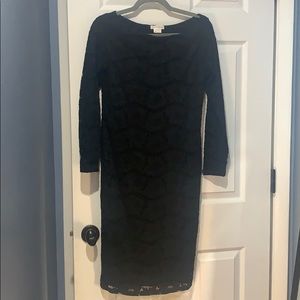Black Lace Ingrid & Isabel Small Maternity Dress